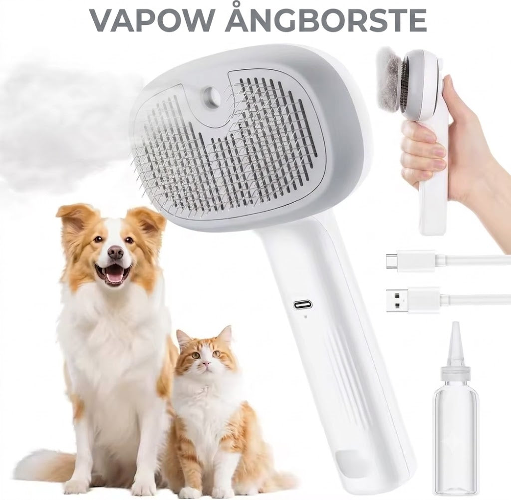 VAPAW - Ångborste för Hund och katt